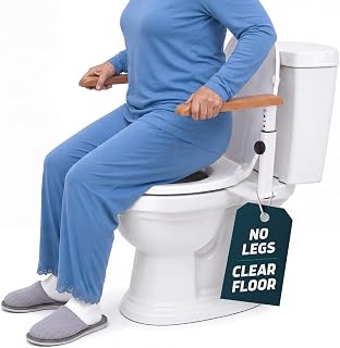 Lunderg Toilet Safety Rails for Seniors - Elegant, No Nursing Home Vibe