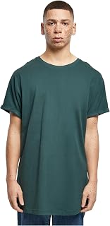 Urban Classics Men's Long Shaped Turnup Tee Casual T-Shirt for Men Long Cut Available in Many Colours Sizes XS-5XL