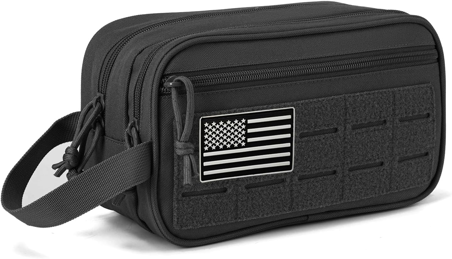 Tactical Toiletry Bag for Men, EDC Military Hygiene Pouch for Molle Tools, Shavi
