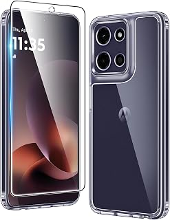 FNTCASE for Motorola Moto G-Power-2026/2025 Case, Transparent | with Screen Protector, Military Grade Drop Protection Cover, Slim Phone Cases, Shockproof Bumper