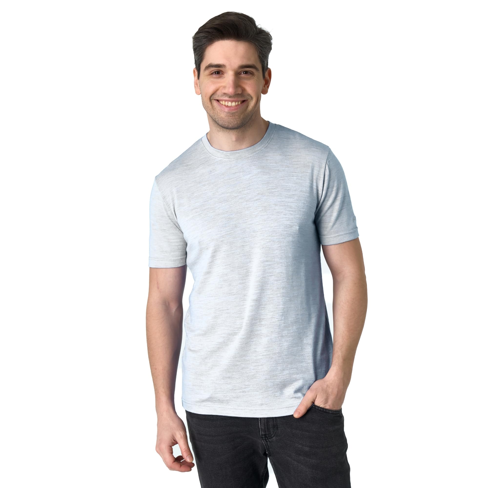 Merino.tech 100% Organic Merino Wool Lightweight Men's Baselayer Thermal T-Shirt