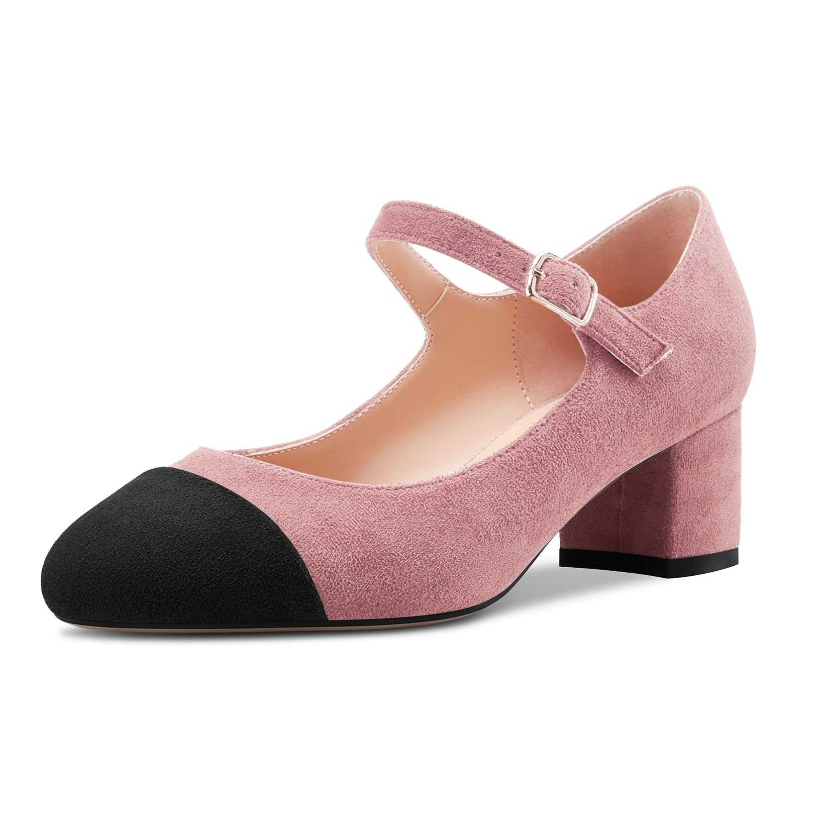 Castamere Women's Chunky Mid Width Round Heel Pointed Mary Jane Pumps Wedding Of