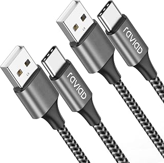 RAVIAD USB C Cable 1 m Pack of 2 3.1 A Charging Cable USB C Fast Charging