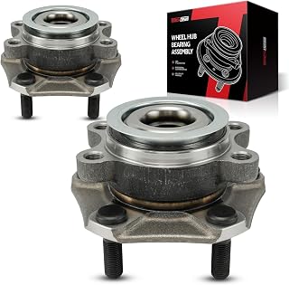 Torchbeam Pair 513364 Front Wheel Hub Bearing Assembly for Nissan Sentra | for 2013-2019 Nissan Sentra, 13-19 Nissan NV200, 2013-2017 LEAF, 2015-2018 Chevrolet City Express Wheel Bearing 5 Lugs