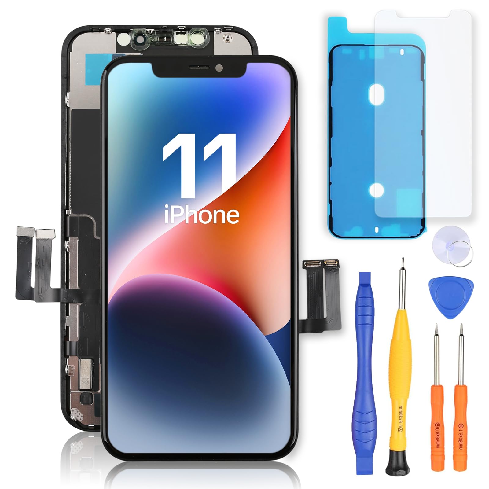 Bokman Screen for iPhone 11, 6.1 Inch LCD Replacement Repair Kit | FHD LCD Touch