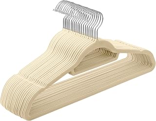 SONGMICS Velvet Coat Hangers, Pack of 20, Space-Saving, Non-Slip
