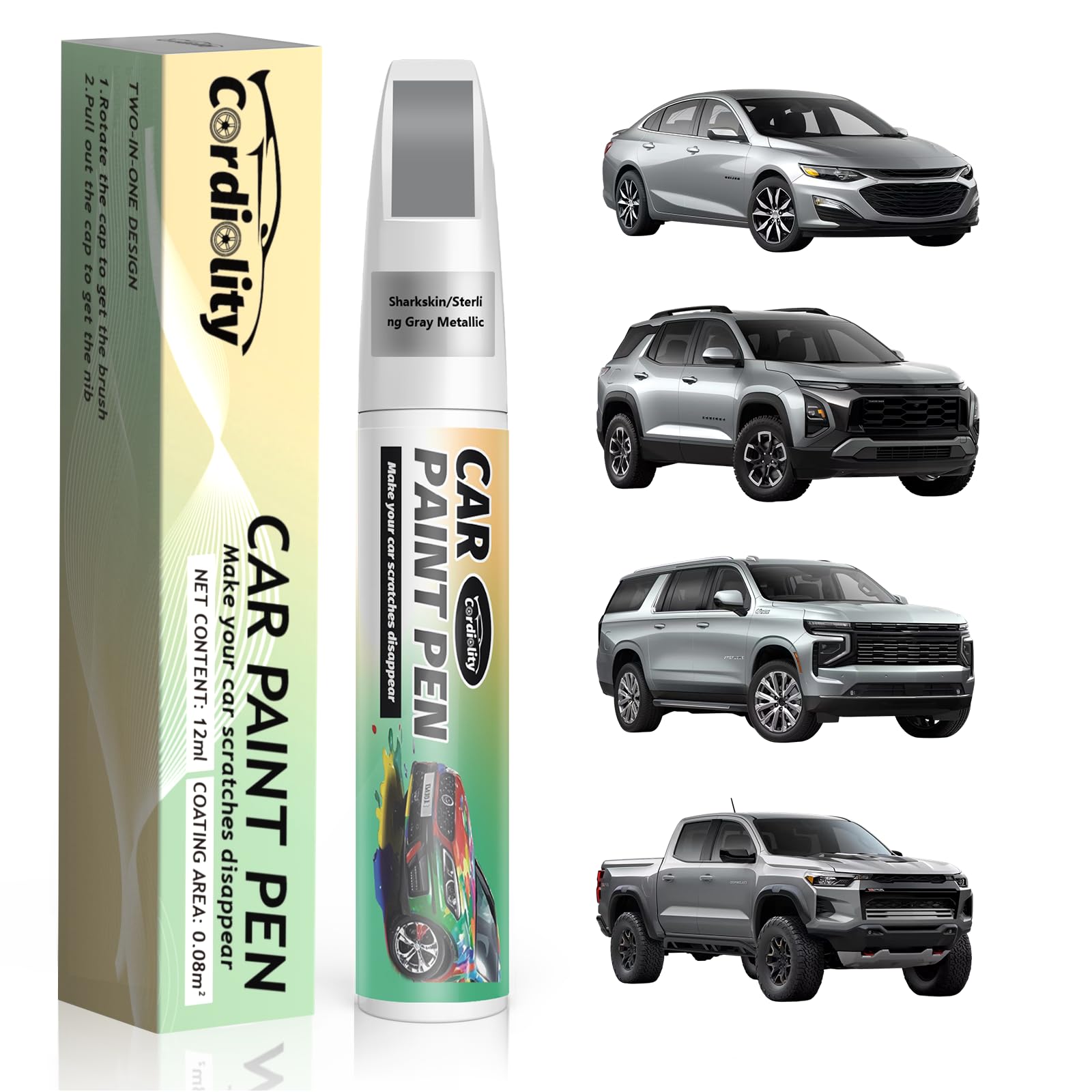 Touch Up Paint Sharkskin/Sterling Gray Metallic(GXD/WA130H) for Chevrolet