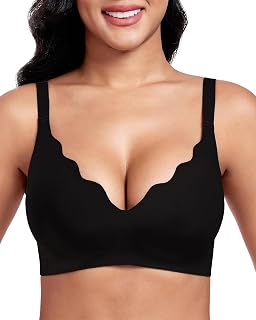 Vinfact Petal Neck Bralette for Women, Wireless, Seamless Super Soft and Comfortable Bralette with Bra Extender