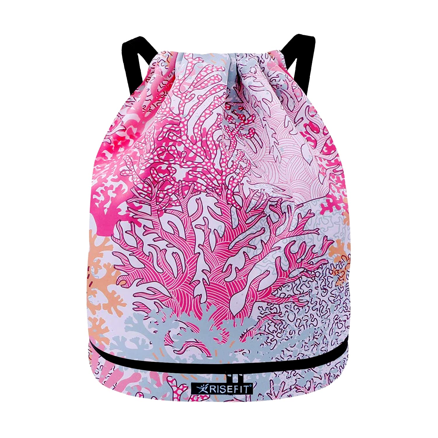Risefit Waterproof Swimming Bags Drawstring Gym Bags PE Bags String Backpacks fo