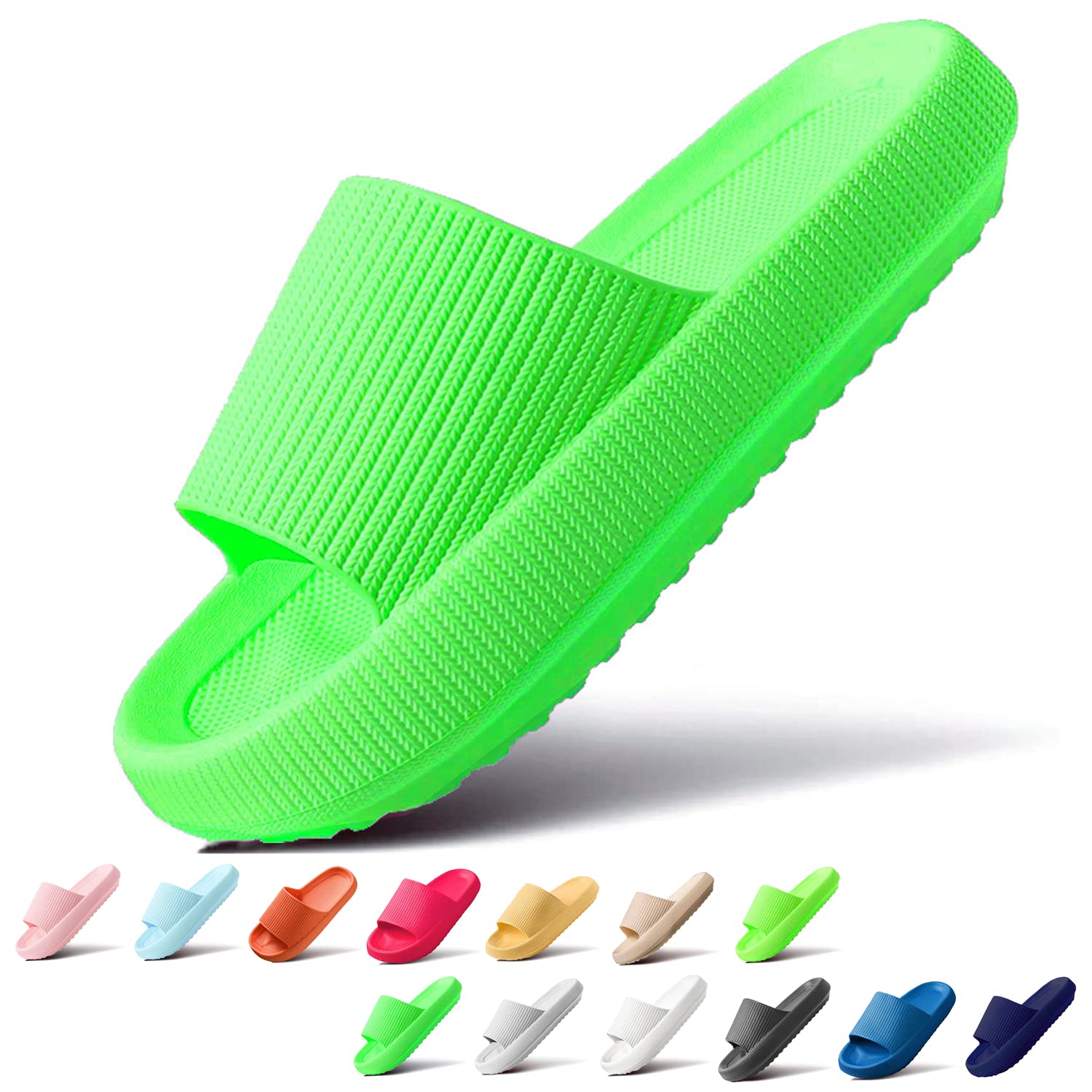 Sumvov Slippers for Women Men Non-Slip Slippers for Shower Pool, House Slippers 