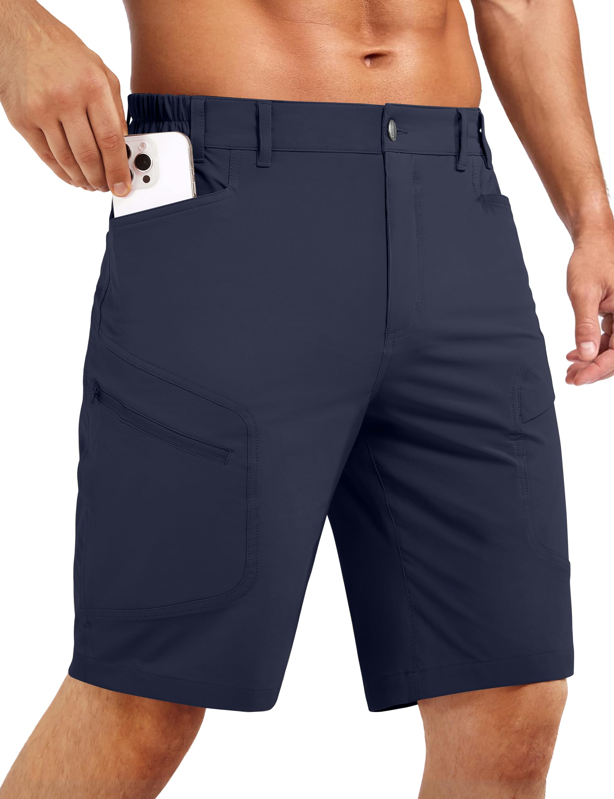 Stlight Men's Hiking Cargo Shorts 8"/10" Quick Dry Lightweight Casual Shorts for