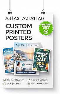 Star Online Personalised Colour Photo Poster Print Your Own Image | Upload Any Logo or Artwork - A0, A1, A2, A3 & A4 Sizes - 200gsm Premium Heavyweight Paper - Portrait or Landscape Options