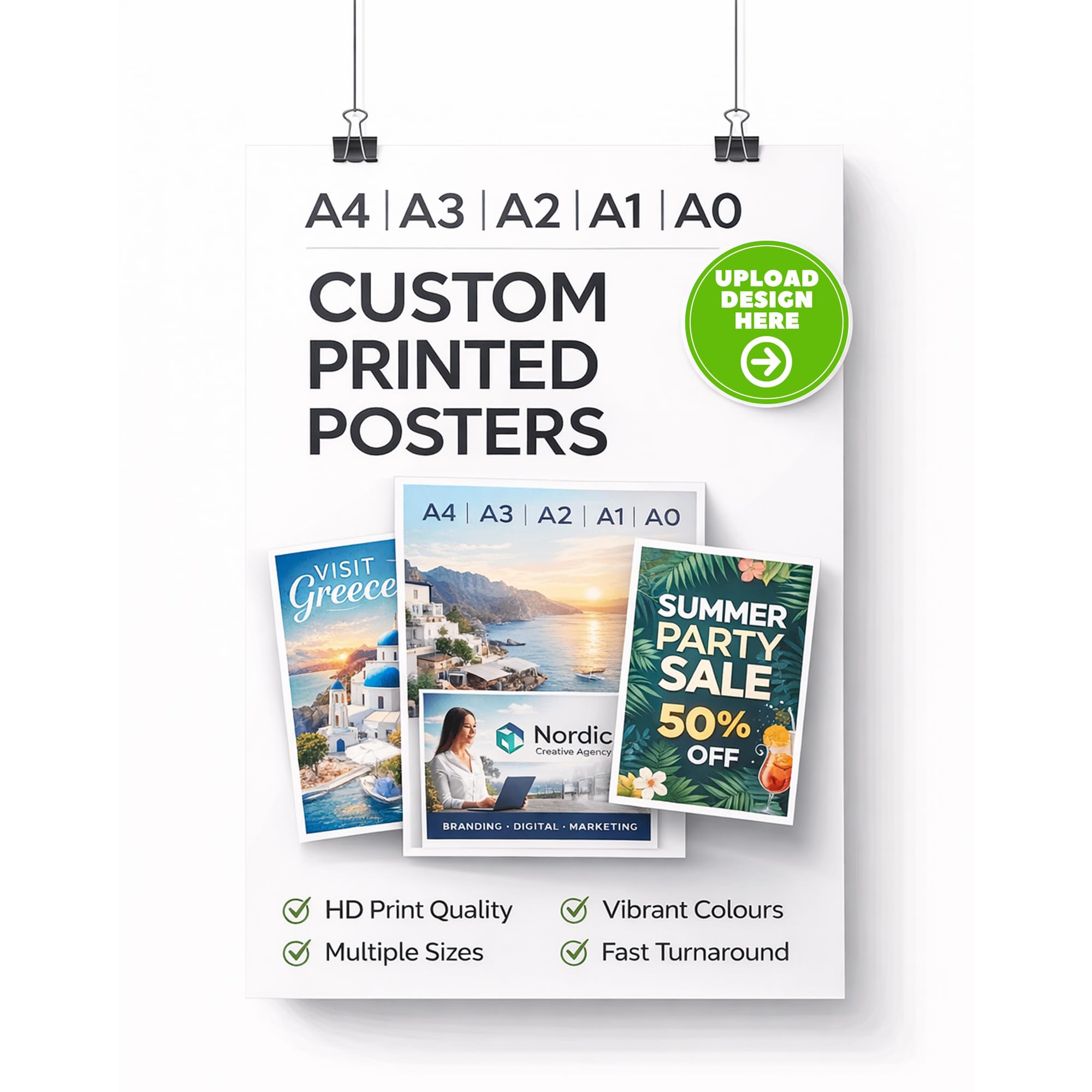 Star Online Personalised Colour Photo Poster Print Your Own Image | Upload Any L