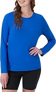 Hanes Women's Sport Cool Dri Long Sleeve Crewneck T-Shirt, Moisture-Wicking Performance Tee