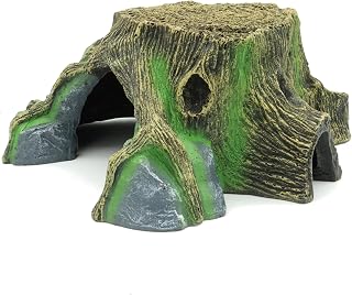 Resin Large Turtle Tank Accessories Reptile Hideouts Cave | Habitat Decor, For Gecko, For Leopard Lizards, For Toad