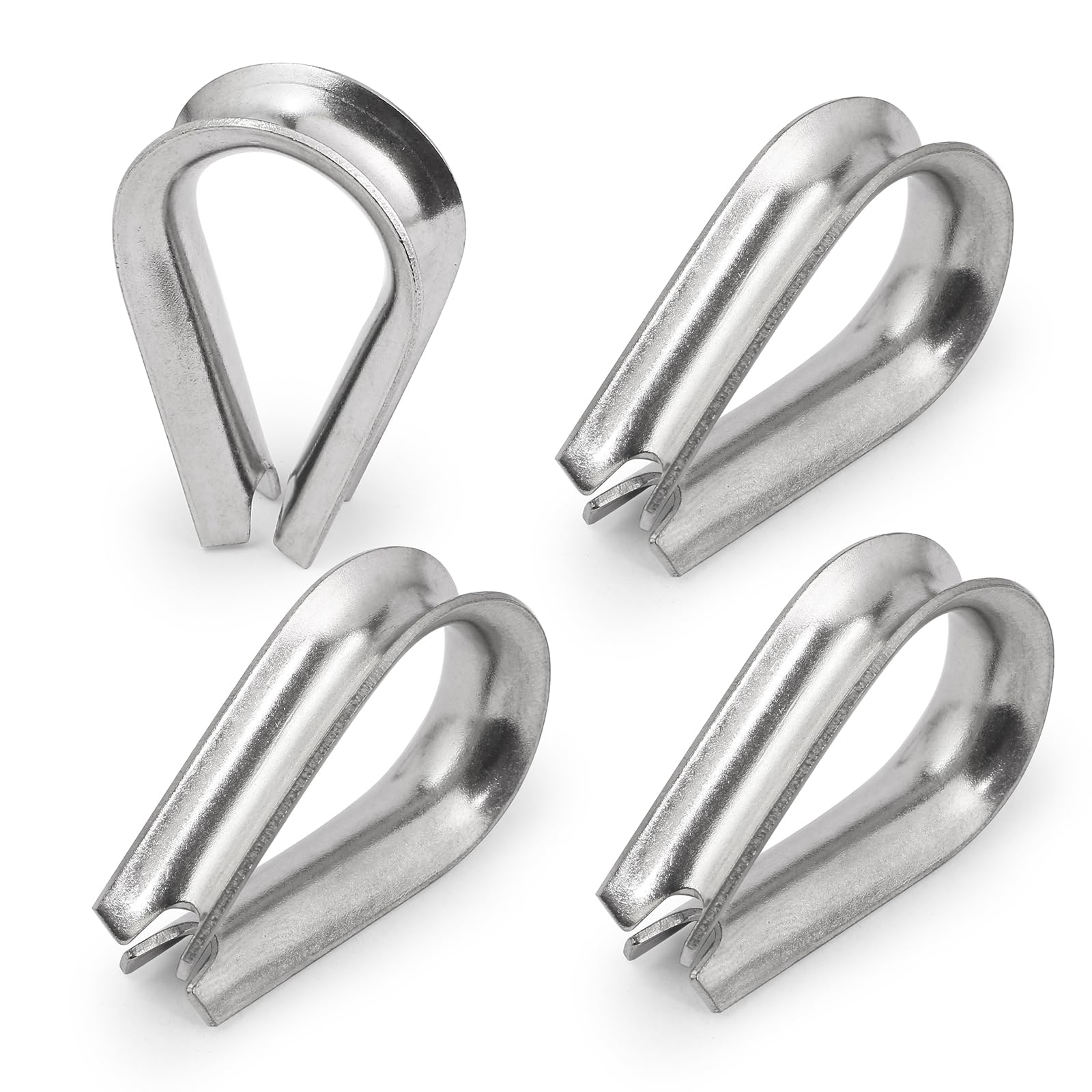 M8 Wire Rope Thimble, 304 Stainless Steel Thimble for 9/32-5/16 Inch Diameter Wi