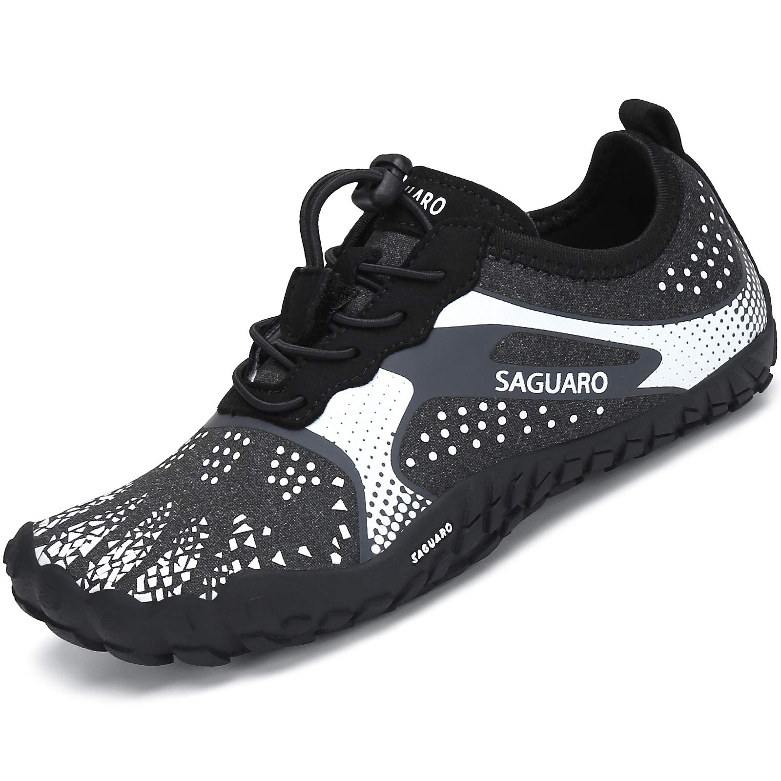 SAGUARO Kids Barefoot Trail Shoes Girls Breathable Minimalist Trainers, 24-36 EU