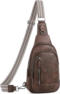 CLUCI Crossbody Bags for Women Men,Leather Sling Bag Cross Body Backpack for Woman Gifts for Women Birthday Unique