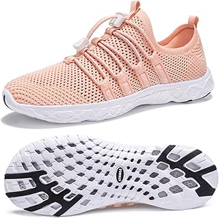 ATHMILE Water Shoes for Men Women Barefoot Hiking Swim River Beach Knit