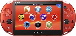 Sony PlayStation Vita 2000 Wi-Fi Metallic Red (Japan Import, Aqua Blue, 1024 MB, 4K Resolution)