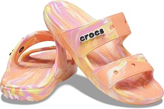 Crocs Classic Marbled Sandal, Unisex Clogs - Adult