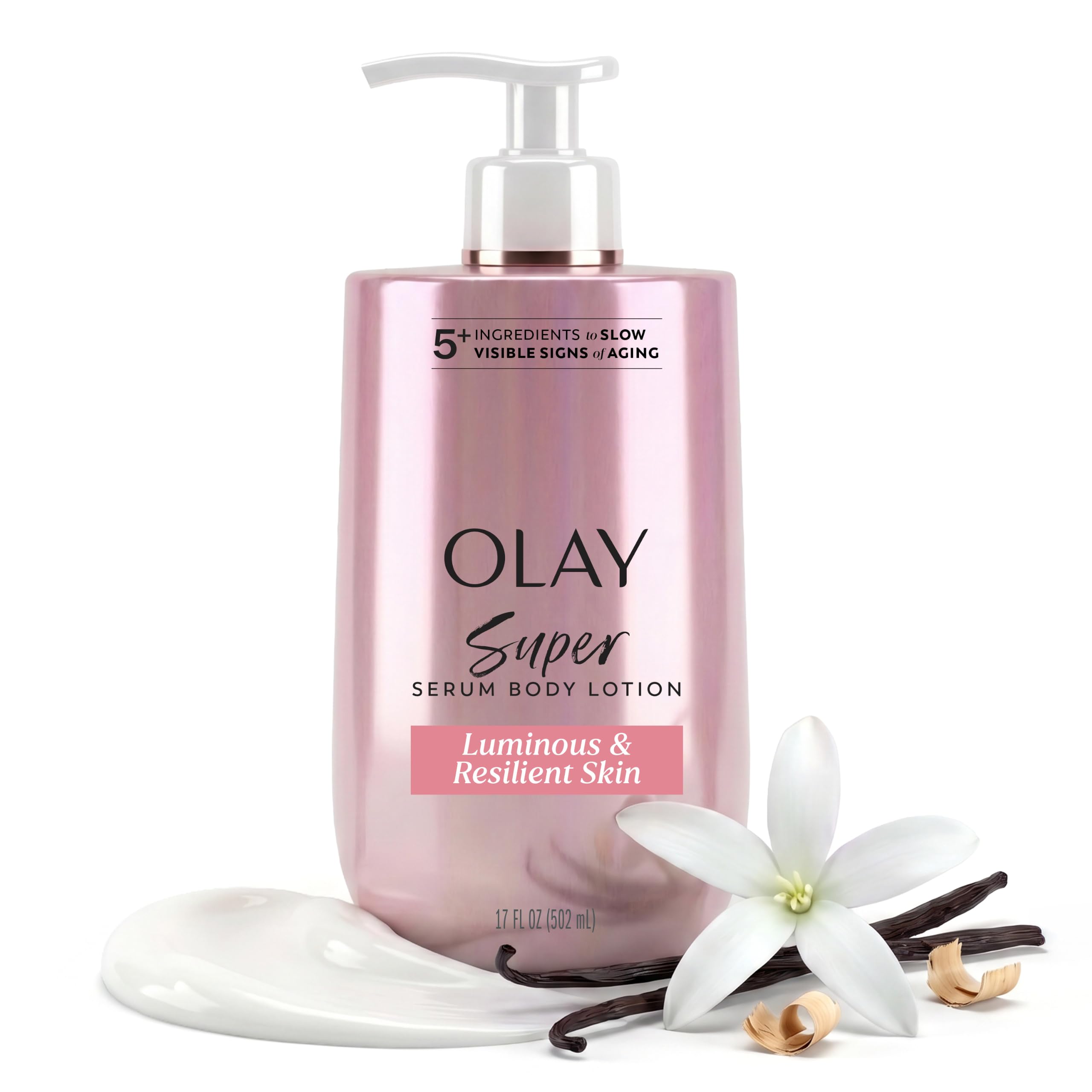 Olay Super Serum Hand & Body Lotion for Aging, 24hr Long Lasting Moisture, Fast 