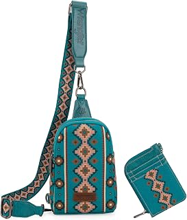 Wrangler Aztec クロスボディ スリングバッグ レディース ウォレットセット