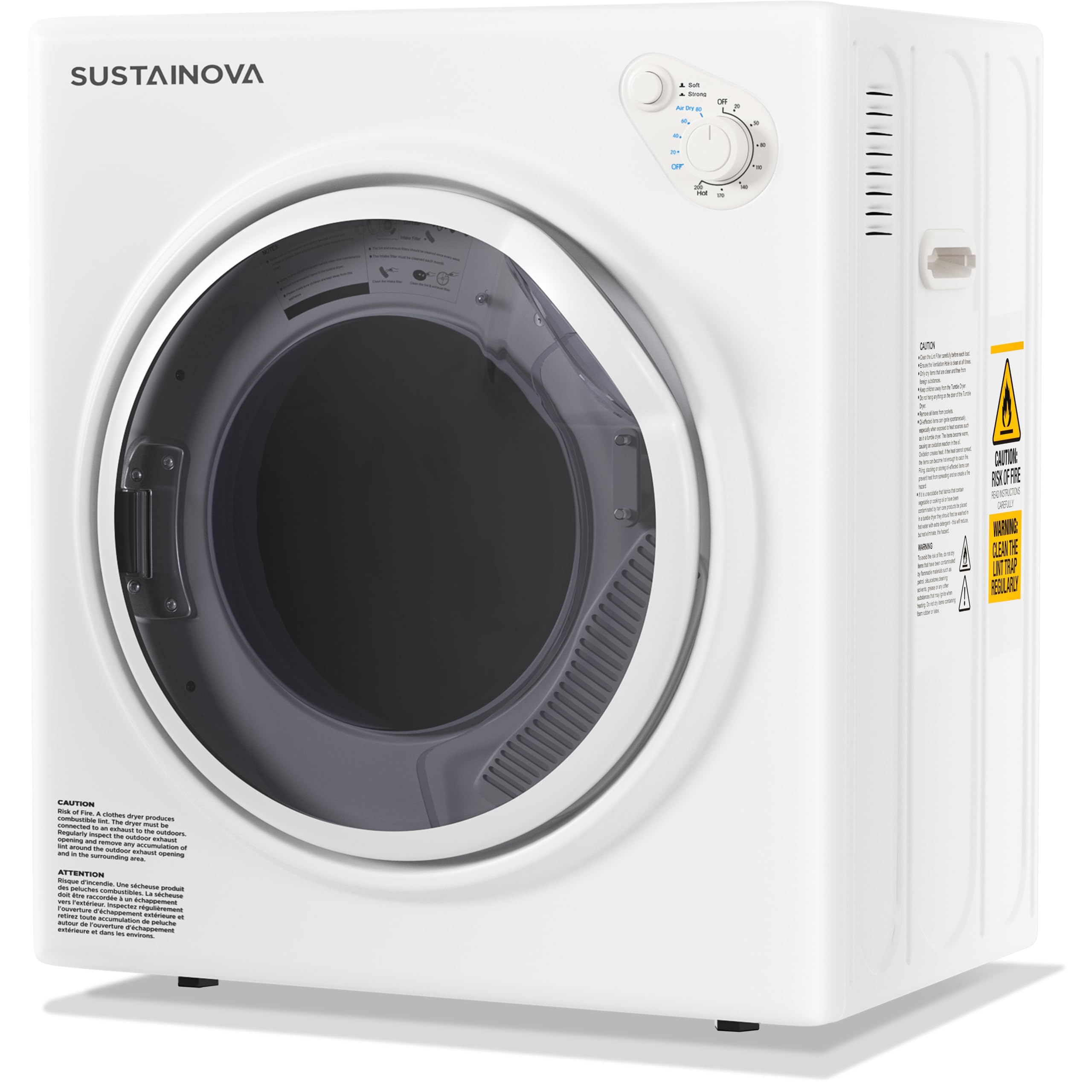 Elevon Portable Clothes Dryer 1350W, Compact Dryer for laundry with 5 Drying Mod