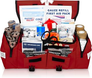 MFASCO Indoor Sports First Aid Kit | 275 Pieces | Complete Emergency Medical Supplies, Athlete Health, Injury Response Equipment, For Coaches, Players, and Teams