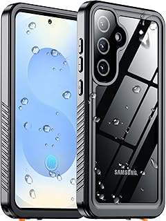 Temdan Designed for Samsung Galaxy S25 Case Waterproof, Built-in Lens & Screen Protector Military Shockproof Dropproof IP68 Underwater Full Body Phone Case for Galaxy S25 5G 6.2"-Black (2025)