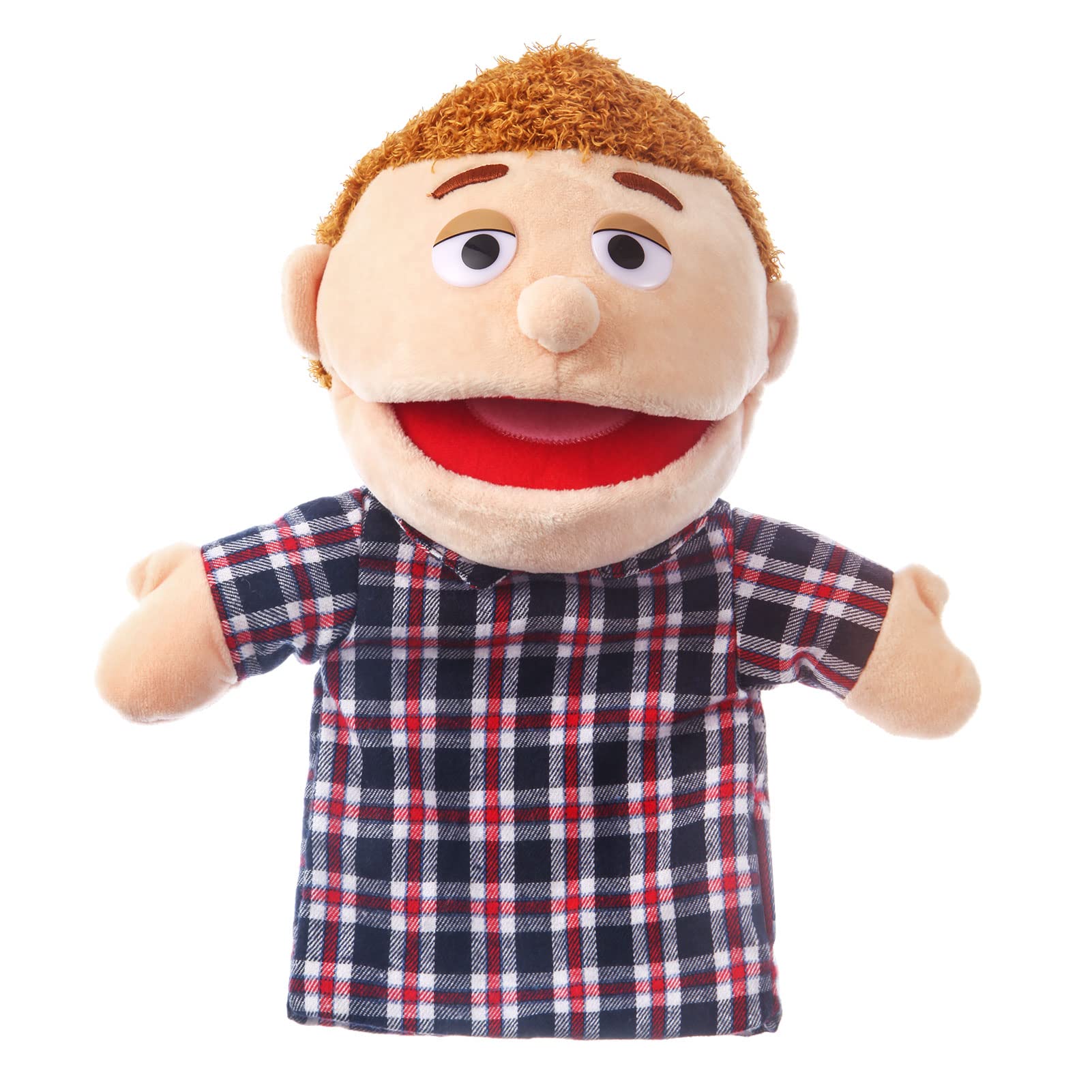1 Pcs Family Hand Puppets 12 Inch Grandparents, Mom & Dad, Brother & Sister Plus