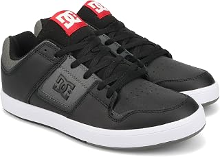 DC Mens Pure Low Top Lace Up Casual Skate Shoe SneakerSkate Shoe, Black, 6