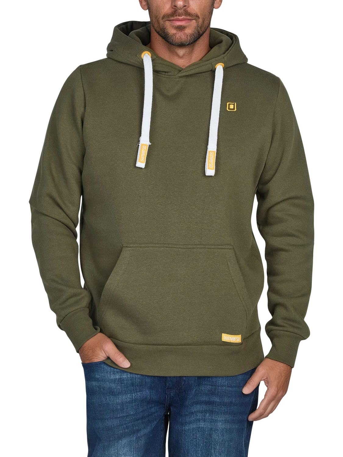 riverso RIVLinus Men's Hoodie, Regular Fit Hoodie, Pocket Pullover Streetwear Ho
