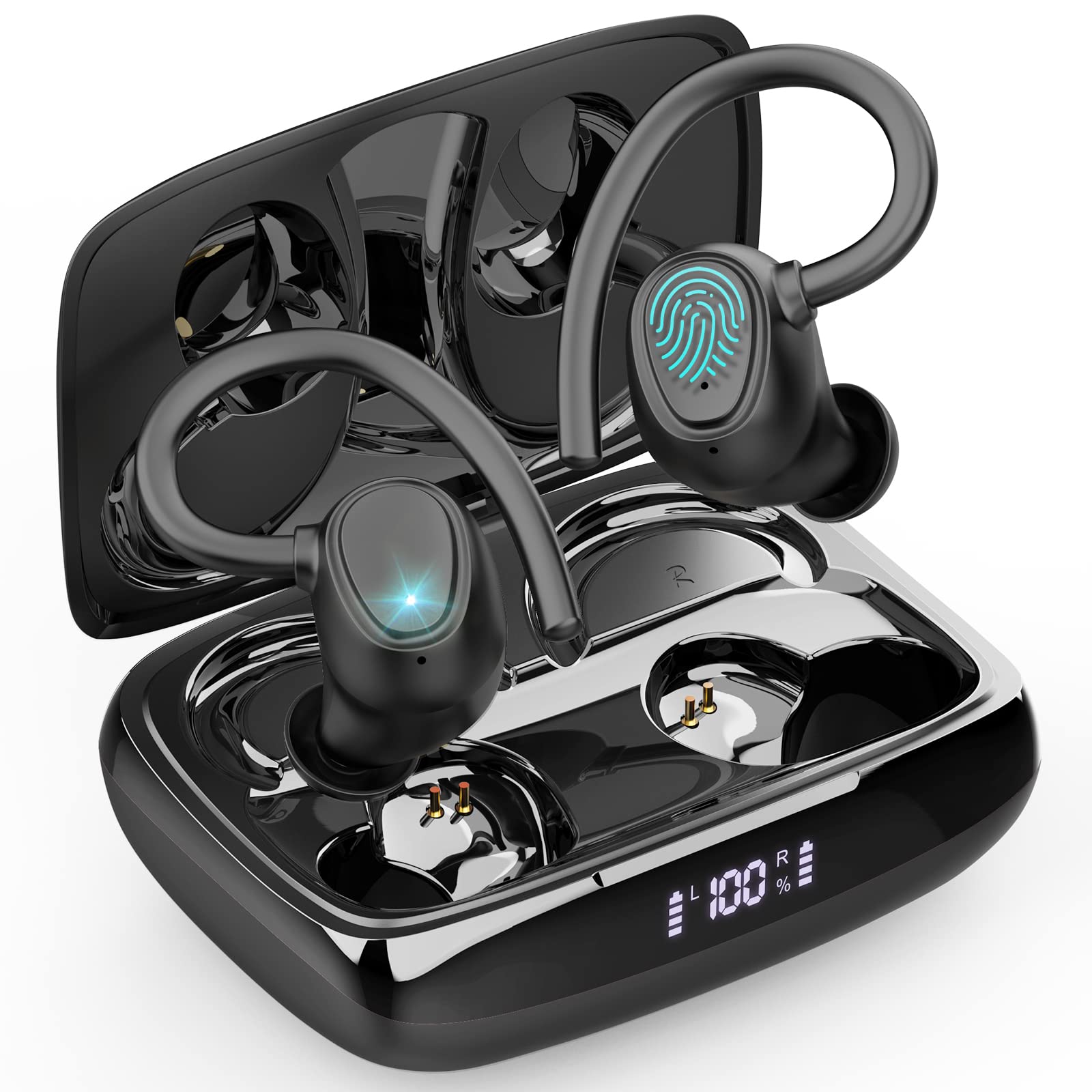 Ordtop Wireless Earbuds,Wireless Headphones Running Bluetooth 5.3 for Sport