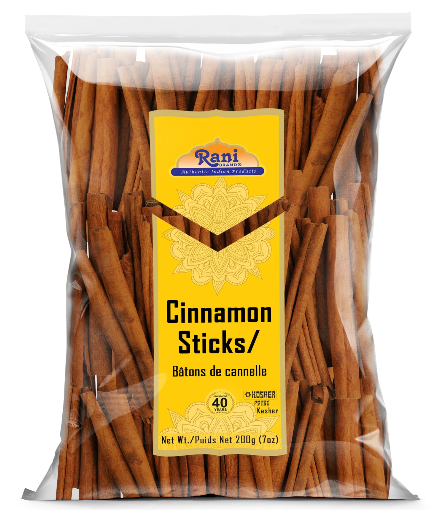 Rani Cinnamon Sticks 7oz (200g) - 36-44 Sticks - Strong Aroma, Perfect for Bakin