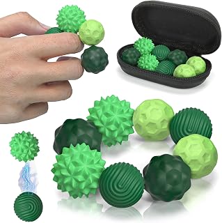 Magnetic Fidget Balls for Adults & Teens, Quiet Fidget Toys for Office Desk | Relief Stress Anxiety, Focus Aid, Autism ADHD, Calming & Relaxing, Textured Silicone, Magnetic Play, Gift Ready