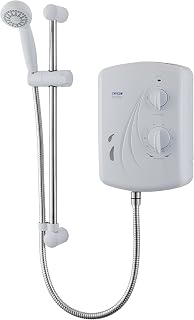 Triton Showers Seville, Shower Electric, 10.5 KW, White, Instant Hot Water, Replacement Shower, Anti Twist Hose, Bathroom Showering Unit