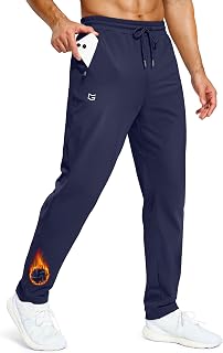 G Gradual Mens Fleece Lined Winter Pants 32"/34"/36" Inseam Tall Sweatpants