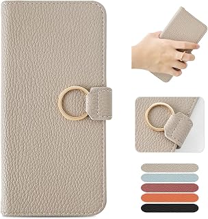 MAGICASE Wallet Style Case for Google Pixel 8a, Ring & Strap Hole Included, Magnetic, Card Slots, Stand Function, Shock Resistant, Soft PU Leather, Handmade, Elegant, Cute, Women's (Apricot)