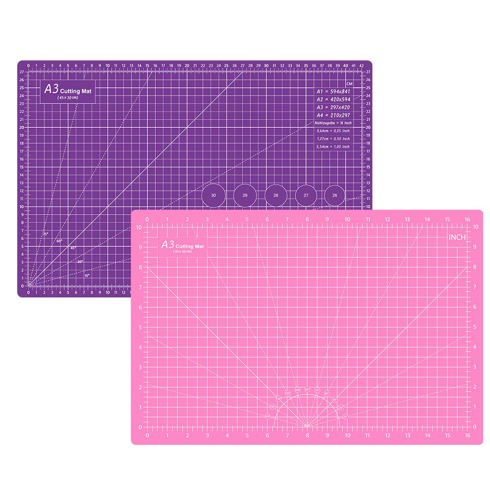 Headley Tools 18"x12" Thickened Self Healing Cutting Mat, A3 Rotary Cu