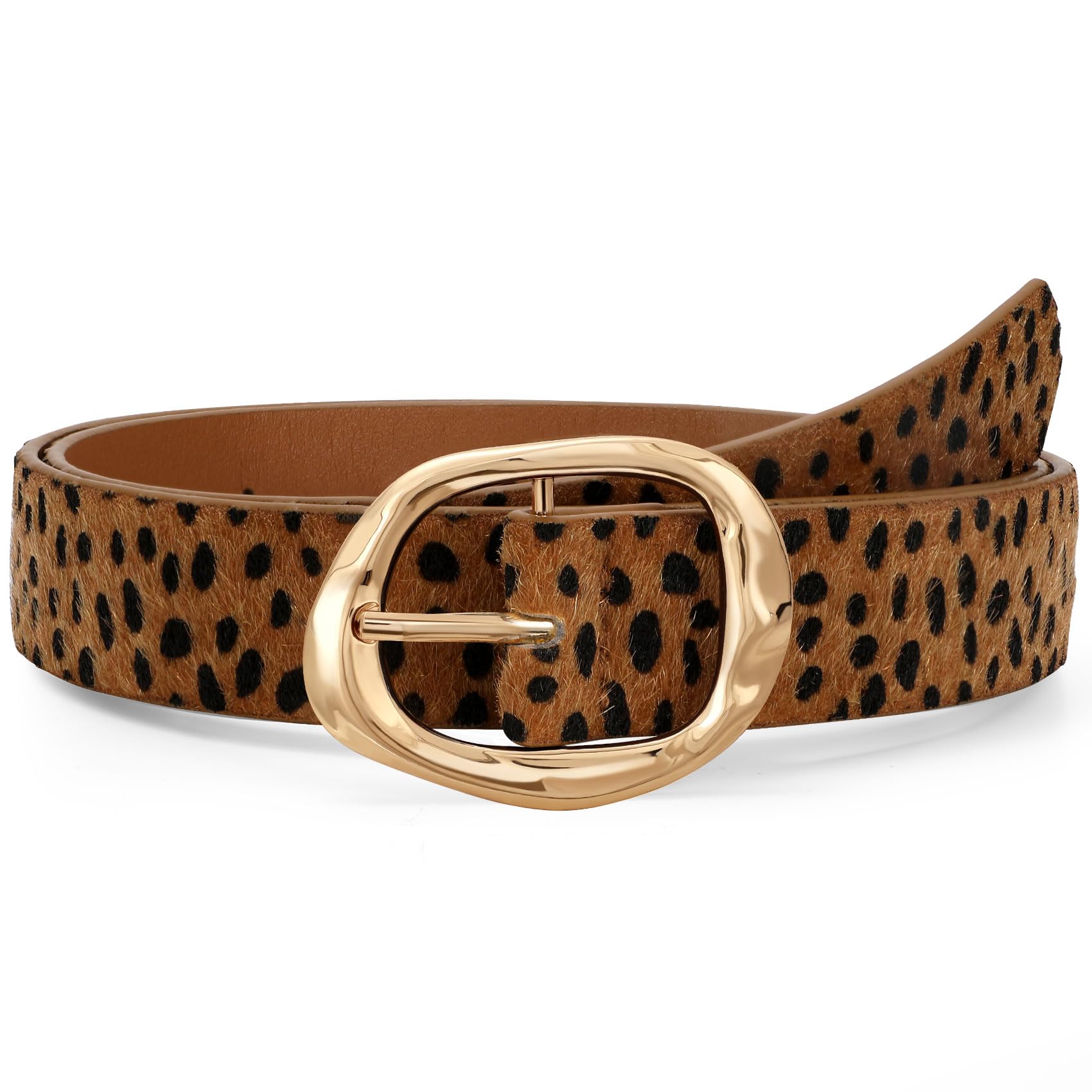 Women Leather Belt for Jeans Pants Ladies Casual Waist Belt Fashion Faux Leather