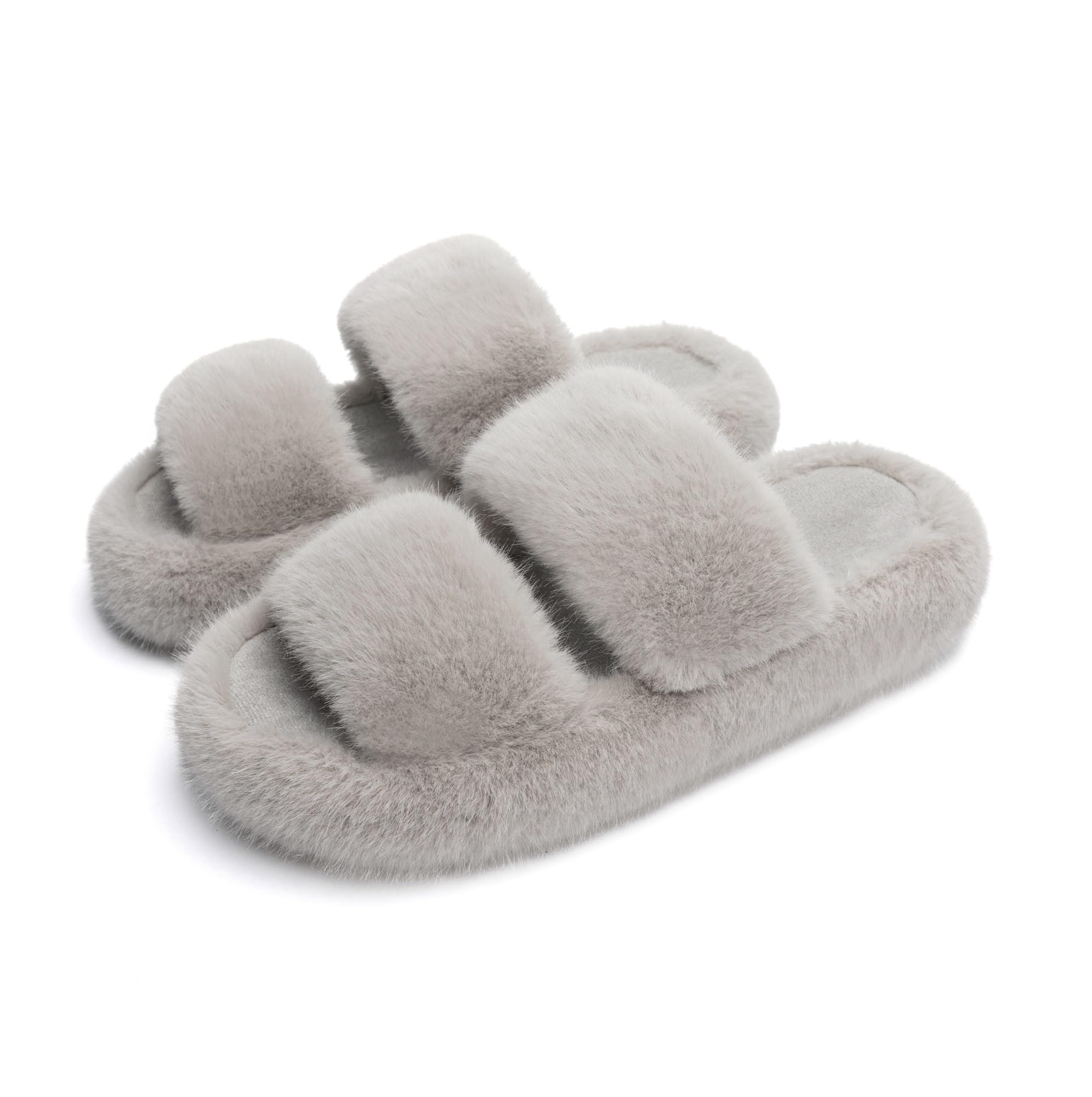 Chantomoo Damen-Hausschuhe Memory-Schaum Hausschuhe für Damen flauschig bequem K