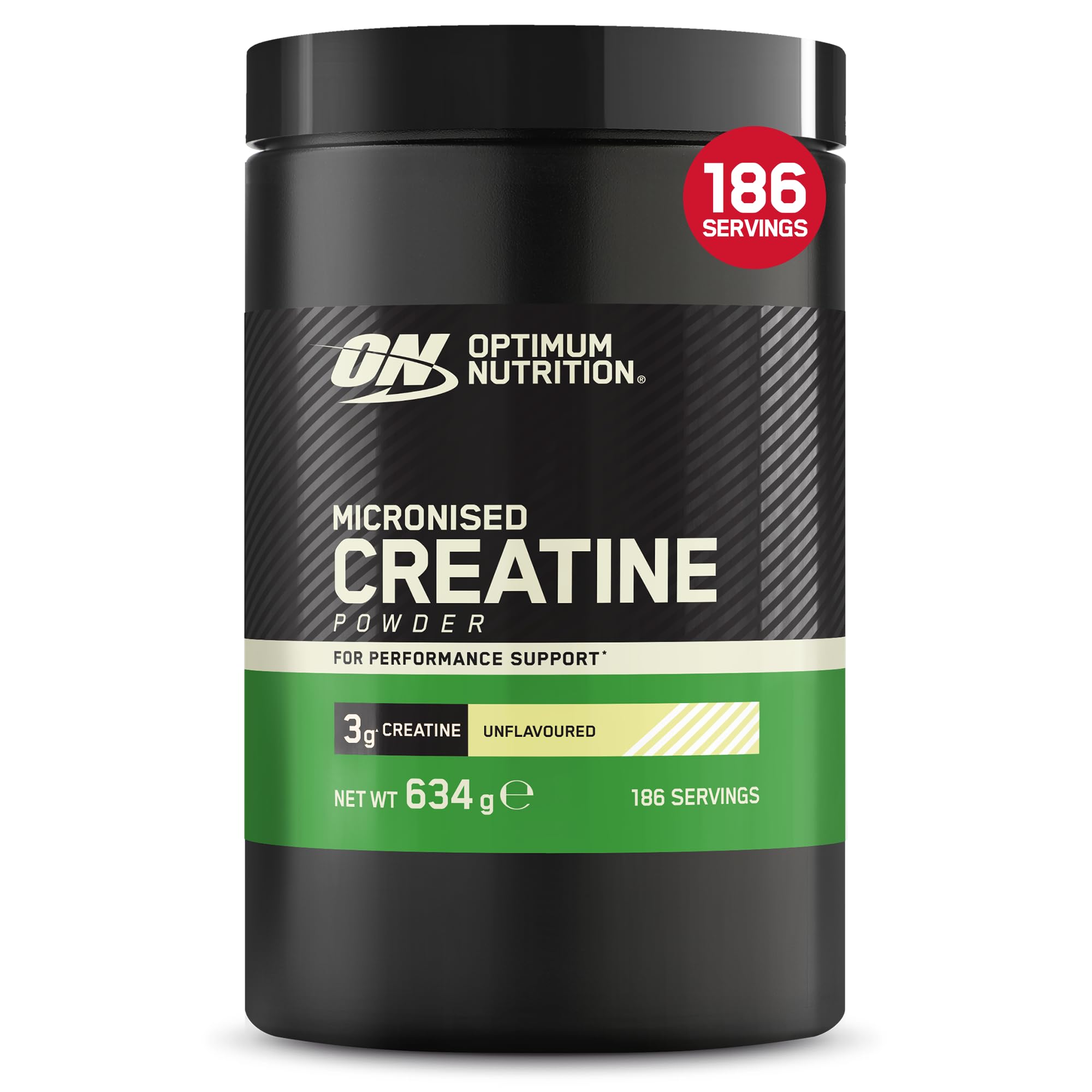 Optimum Nutrition Creatine Monohydrate Micronized Powder, 635 g | Unflavored, 18
