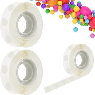 600 PCS Balloon Glue Dots, Removable Balloon Sticky Spots,Extra Strong Glue Dots Double Sided for Birthday Party Wedding Christmas Decorations and DIY Scrapbooking Craft. (600 PCS)