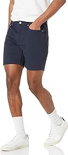 Amazon Essentials Men's 23 cm Inside Leg Length Stretch Cotton Shorts