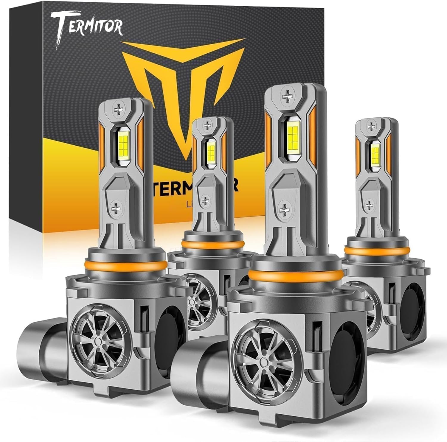 Termitor 9005 9006 LED Bulbs Combo, 13,5000LM Brightness, 85000+ Hours Long Serv