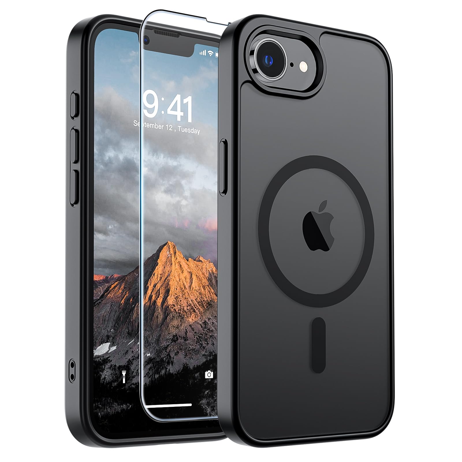 SUPFINE Magnetic Case for iPhone 16e 2025 (Compatible with MagSafe) (Military Gr