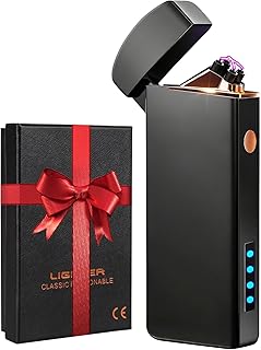 Coquimbo USB-C Rechargeable Electric Lighter, Stocking Stuffers for Men | Plasma Windproof Flameless Dual Arc for Candles Camping & Home Use, Christmas White Elephant Gifts for Men Him Dad Husband