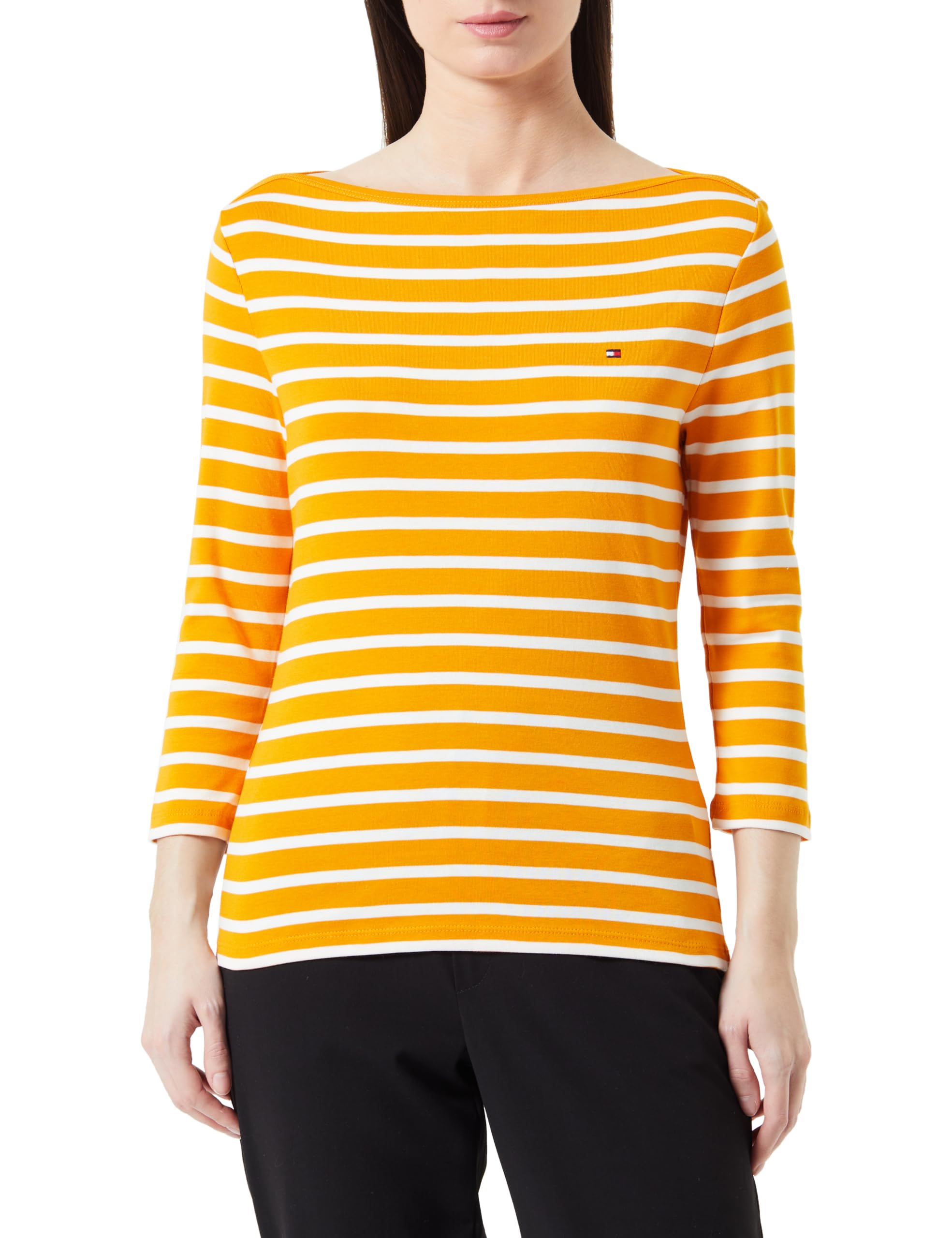 Tommy Hilfiger New Cody Women's Slim Boat Neck Long-Sleeved Shirt