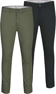 JACK & JONES Chino Trousers 2-Pack Slim Fit Chino Trousers